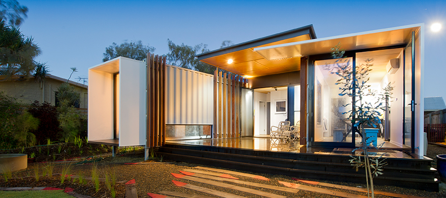 Image of a Shipping Container Building Design - Part Office