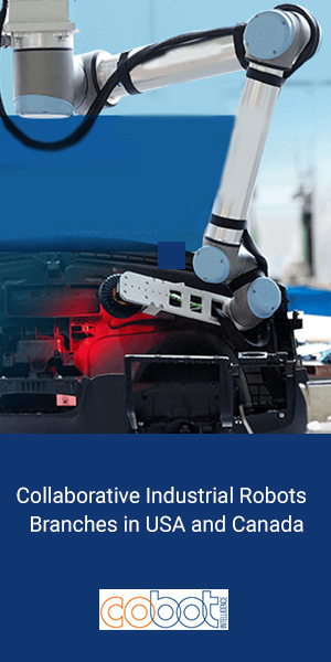 International Mild Steel Collaborative Robot Arm Manipulator For Automation System Isolated in a Industrial Background.