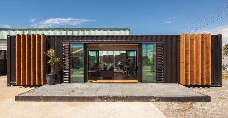 Image of Converted Shipping Container Into Modern House Design 