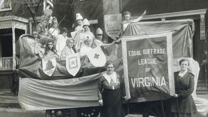 Image Showing An Antique Image of Equal Suffrage League of Virginia