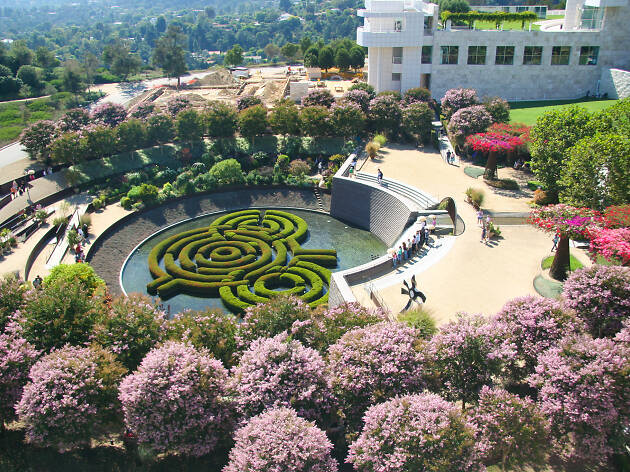 An Aerial view of historic garden